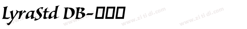 LyraStd DB字体转换